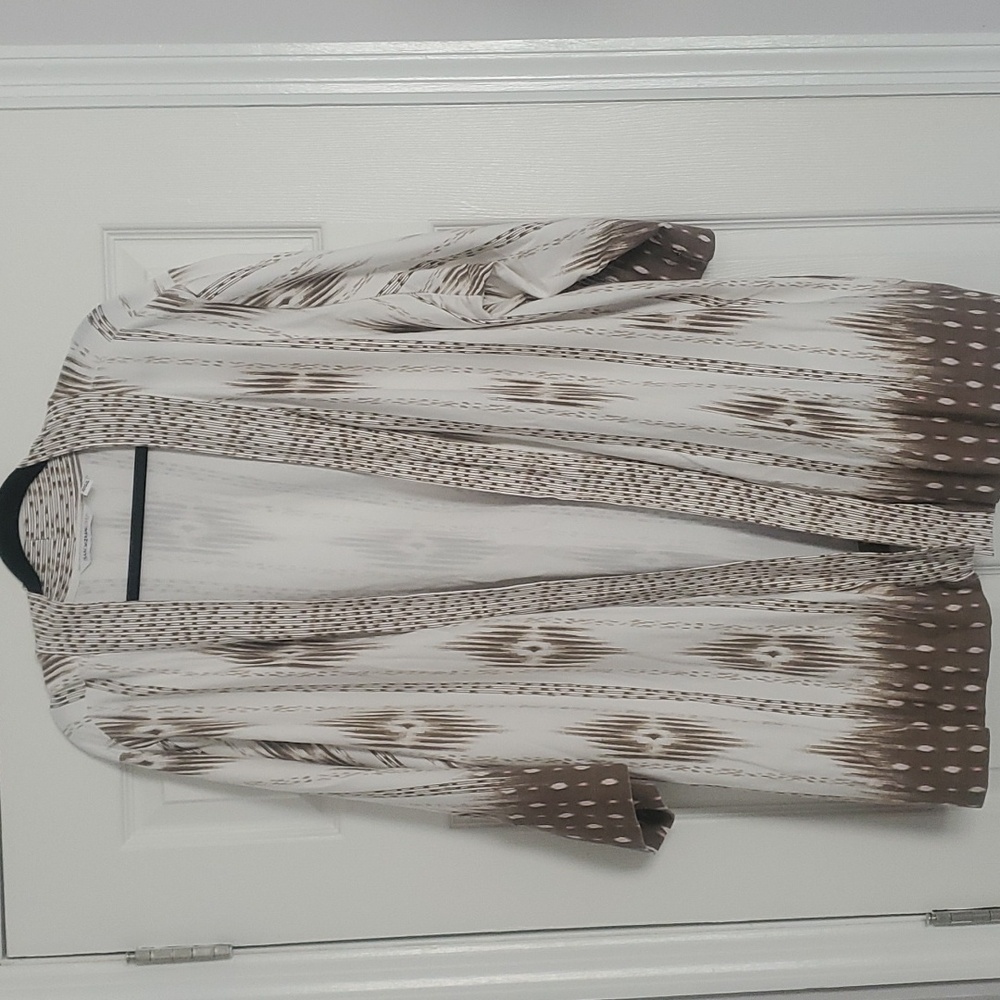 Knit cardigan with 3/4 length sleeves